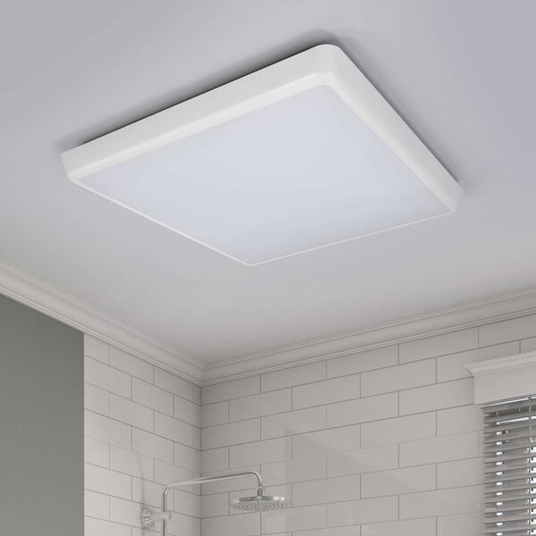 Plafoniera a LED Augustin Arcchio, Bianco / Opale, Bagno, Plastica, Moderno, Plafoniera LED