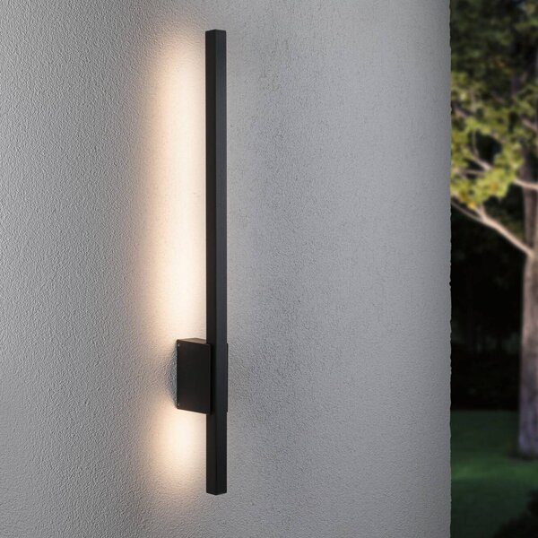 Paulmann Applique da esterni a LED Stan, Nero, Alluminio, Moderno, Applique LED da esterni