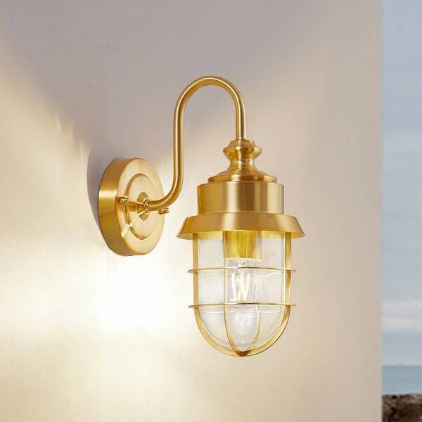 Applique da esterni Adalie Lindby, dimmerabile, Ottone / Oro, Acciaio Inox, Campagna / Rustiche, Applique da esterni