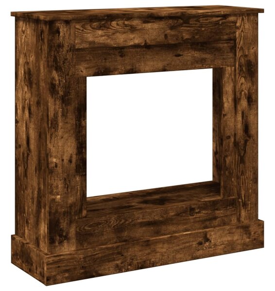 Cornice per Camino Rovere Fumo 90x30x90 cm in Truciolato