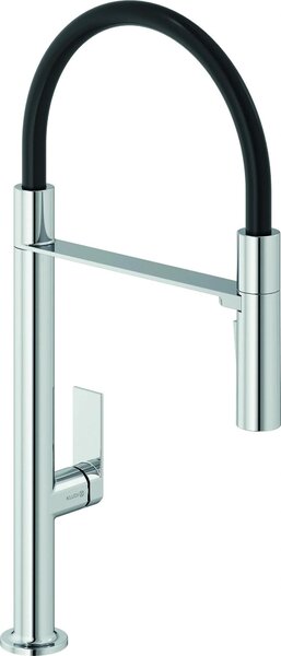 Kludi QORD, miscelatore monocomando per lavello, bocca flessibile rimovibile, cromato, 1 pz
