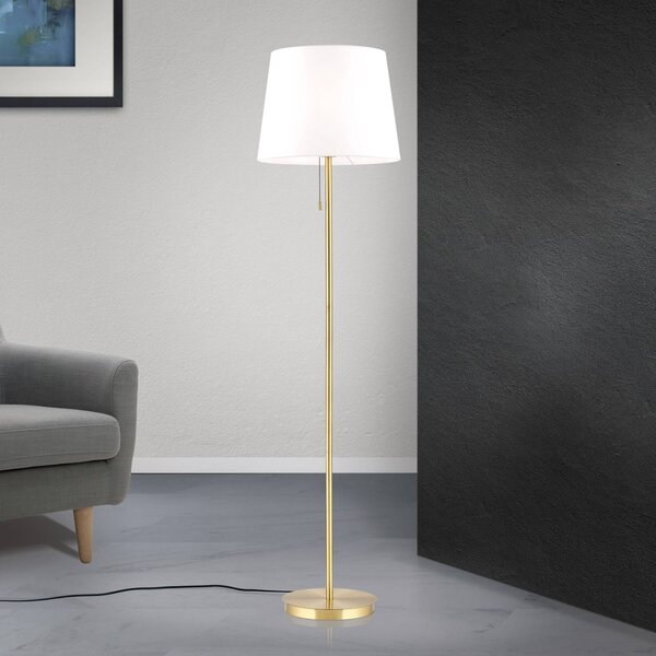ORION Lampada da terra Ludwig, Ottone / Oro, Soggiorno / Sala da pranzo, Metallo, Moderno, Lampada da terra