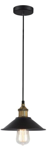 Italux Kermio lampada a sospensione industriale nera MDM-2318/1S