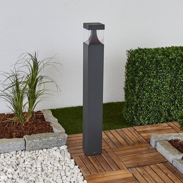 Lampioncino da giardino Egon Lucande, Nero, Alluminio, Moderno, Lampada LED da esterni