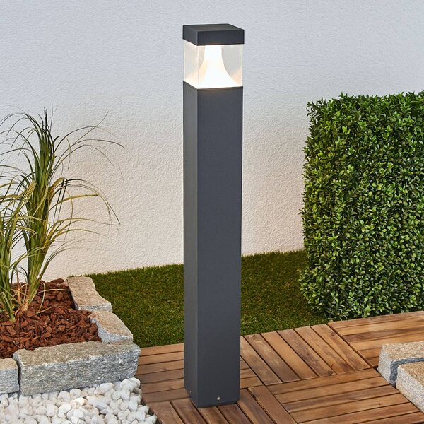 Lampioncino da giardino Egon Lucande, Nero, Alluminio, Moderno, Lampada LED da esterni