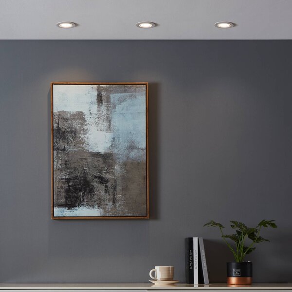 EGLO connect Lampada LED Smart Carosso-Z, Ø 9 cm, bianca dimmerabile, Bianco / Opale, Soggiorno / Sala da pranzo, Alluminio, Moderno