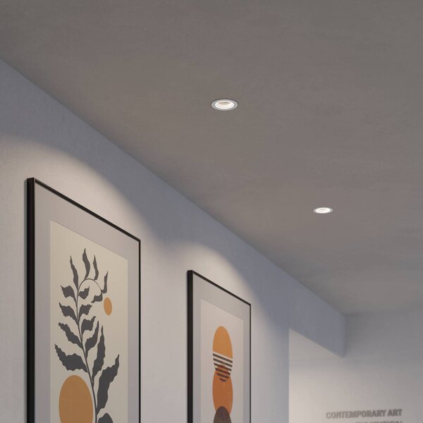 EGLO connect Lampada LED Smart Carosso-Z, Ø 9 cm, bianca dimmerabile, Bianco / Opale, Soggiorno / Sala da pranzo, Alluminio, Moderno