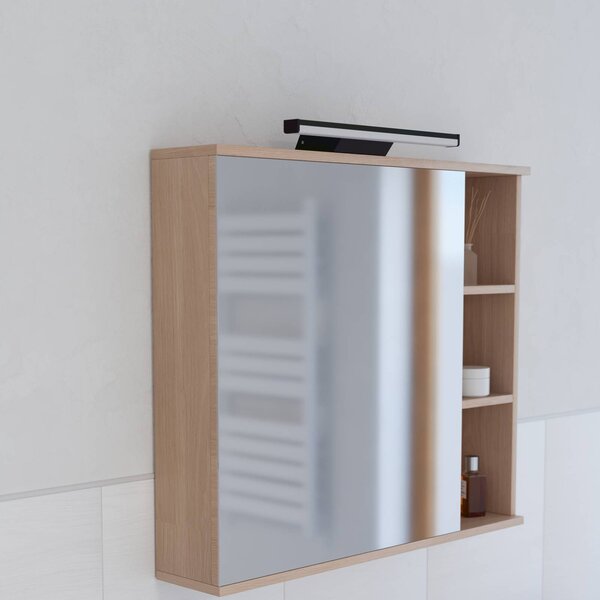 EGLO connect Luce per specchio a LED Smart Regello-Z, nero dimmerabile, Nero, Bagno, Alluminio, Moderno