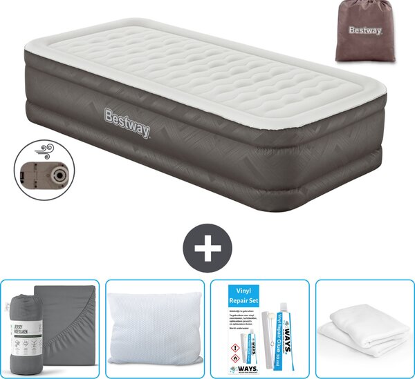 Materasso gonfiabile Bestway - 1 persona - 97 x 191 x 46 cm - Marrone - Accessori inclusi