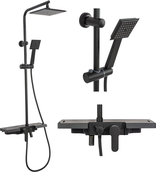 Set Doccia Rea Bravo Black
