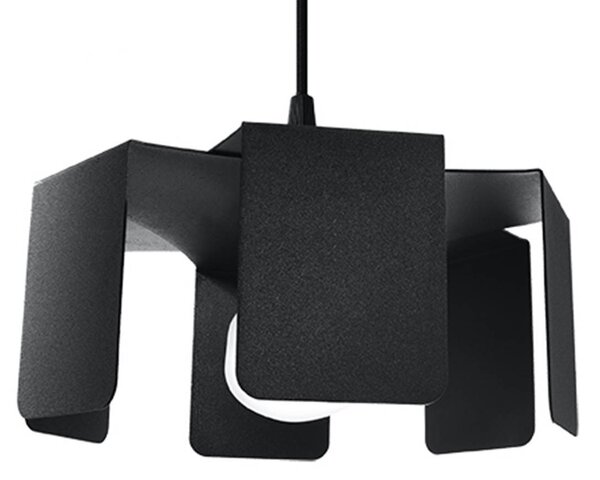 Lampada a sospensione TULIP nero 1xE27 15W acciaio 110x24x24cm Sollux Lighting