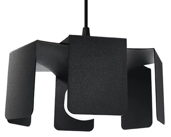 Lampada a sospensione TULIP nero 1xE27 15W acciaio 110x24x24cm Sollux Lighting