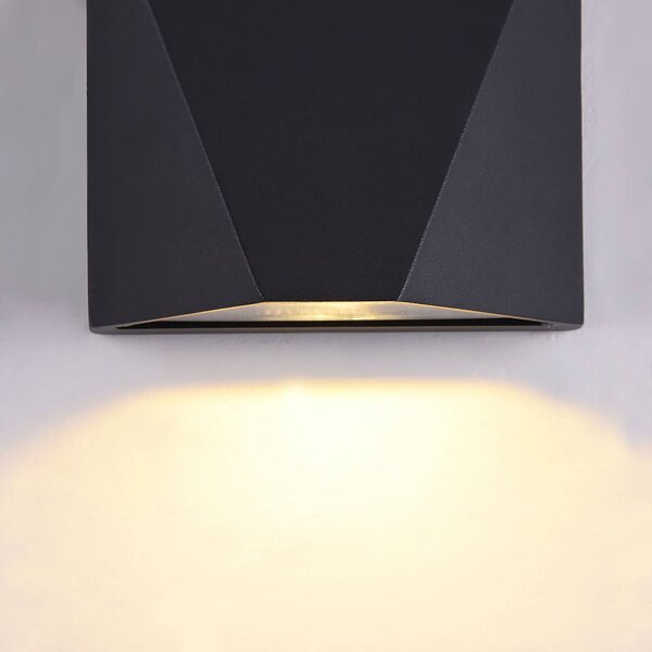 Maytoni Beekman applique LED esterni 3.000 K nero