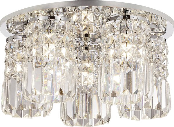 Lampada da soffitto in cristallo G9 5x40W colore cromo 3570 Rosanna Rabalux