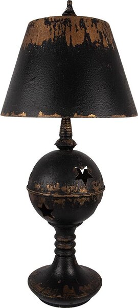 Lampada da tavolo Clayre & Eef Ø 35x78 cm Metallo nero