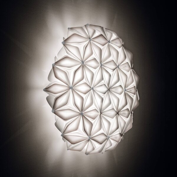 Slamp Plafoniera di design La Vie, dimmerabile, Bianco / Opale, Soggiorno / Sala da pranzo, Plastica, Design, Plafoniera
