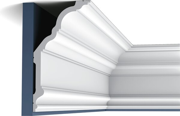 Orac Decor C340 Profilo Luxxus Modanatura per stucchi Modanatura per soffitti Modanatura decorativa Modanatura per angoli Modanatura per pareti Classica | 2 metri