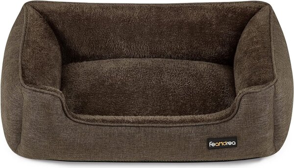 Cuccia per cani FEANDREA, sfoderabile, 70 x 55 x 21 cm, marrone