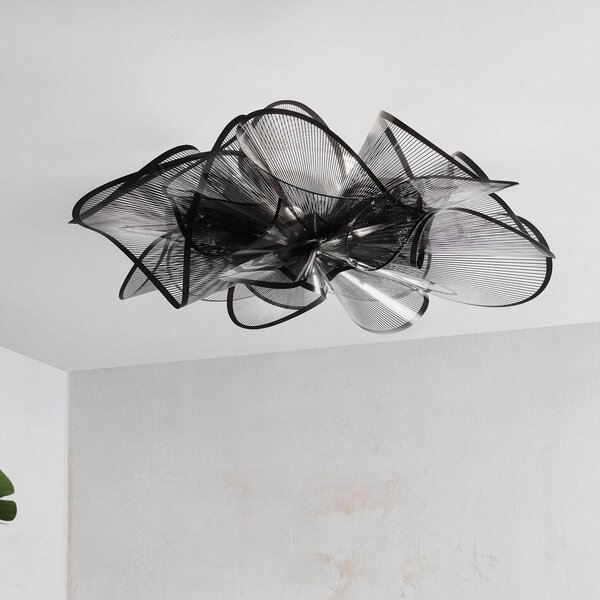Slamp Plafoniera a LED La Belle Étoile Ceiling/Wall, dimmerabile, Nero, Soggiorno / Sala da pranzo, Plastica, Design, Plafoniera LED