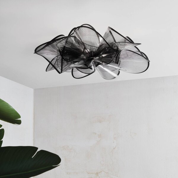 Slamp Plafoniera a LED La Belle Étoile Ceiling/Wall, dimmerabile, Nero, Soggiorno / Sala da pranzo, Plastica, Design, Plafoniera LED