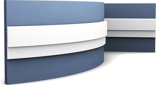 Orac Decor P9900F Luxxus Modanatura flessibile per pareti in stucco Cornice per modanatura Profilo decorativo Modanatura antiurto | 2 metri