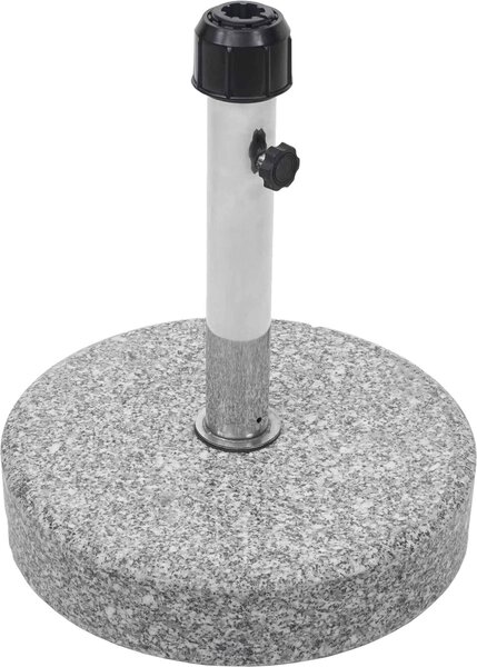 Supporto per ombrelli MCW-F92, portaombrelli, in granito, forma circolare, colore grigio, peso circa 24 kg