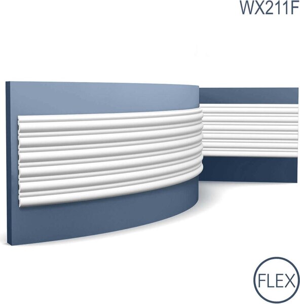 Orac Decor WX211F pannello murale flessibile rivestimento murale pannello acustico stucco 2 m