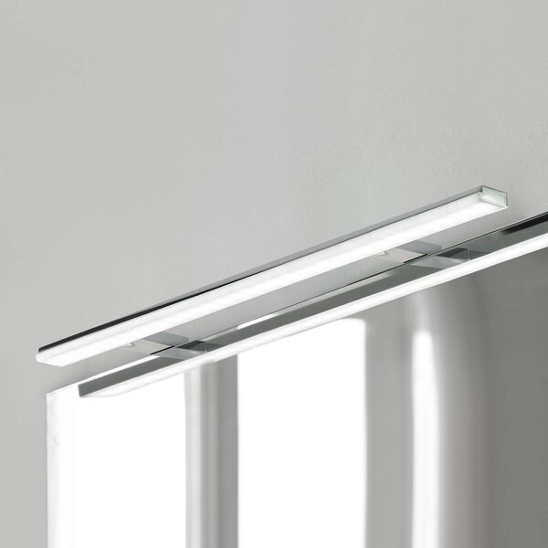 Ebir Applique da parete Pandora, Cromo / Argento, Bagno, Plastica, Moderno, Applique