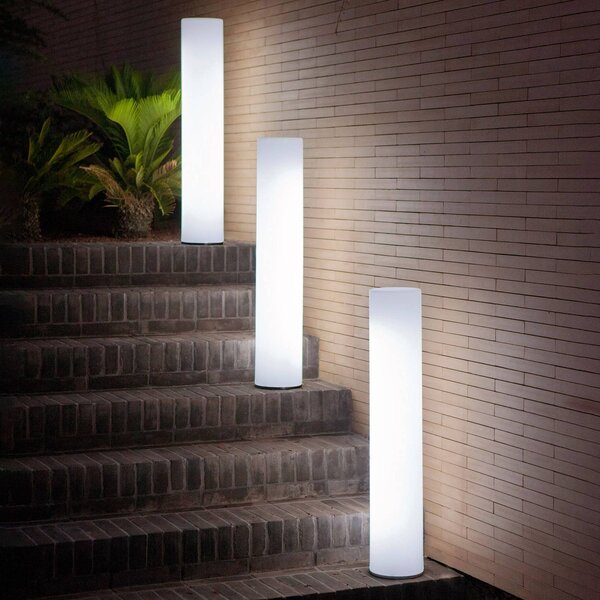 Newgarden Lampioncino da giardino Fity, Bianco / Opale, Plastica, Lampada da esterni