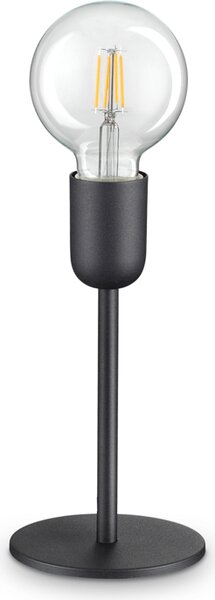 Lampada Da Scrivania Moderna Microphone Metallo Nero 1 Luce E27 8W 3000K