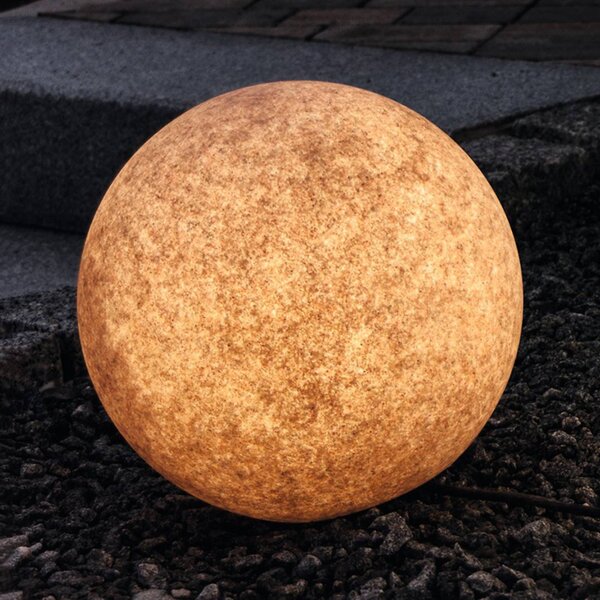 Heitronic Deco-sfera luminosa Mundan, 30 cm, terracotta Mundan, Terracotta, Plastica, Moderno