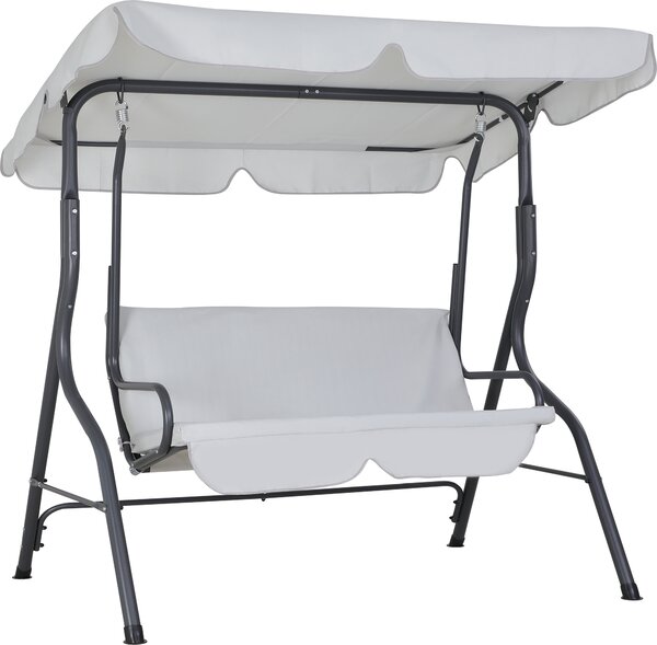 Casaria Dondolo Altalena da Giardino Hollywood 140x112x150cm 2 posti con Tettuccio Parasole Imbottito per Esterno