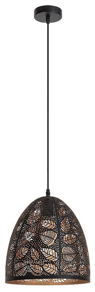 Lampada a sospensione E27 1x40W nero 2277 Manorca Rabalux