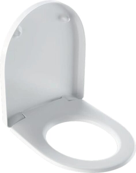 Geberit iCon Sedile WC con coperchio in metallo, con chiusura ammortizzata, bianco, 1 pz