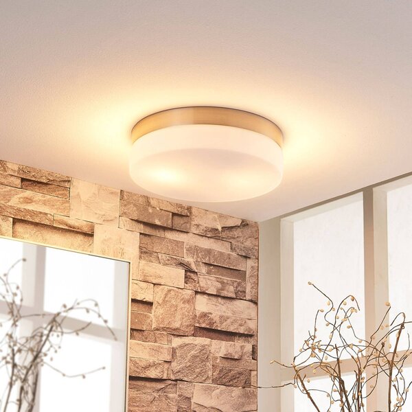 Plafoniera Amilia Lindby, dimmerabile, Bagno, Metallo, Moderno, Plafoniera