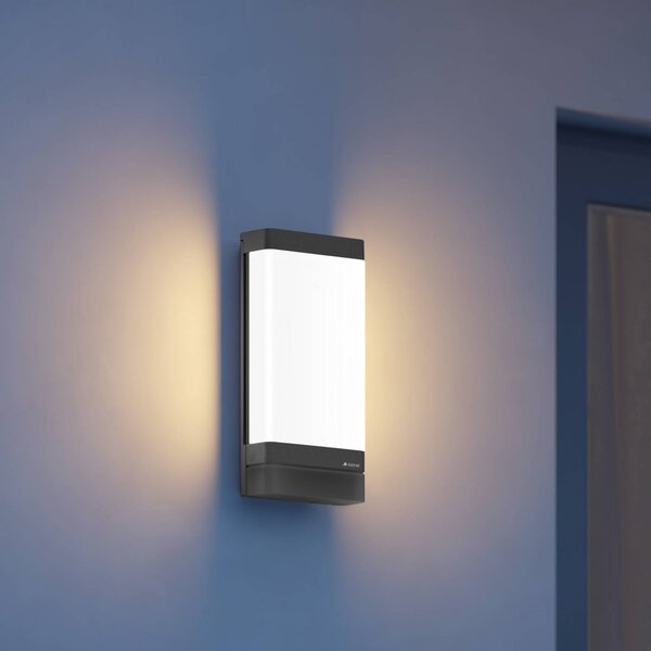 STEINEL Applique da esterni a LED L 271 DIGI C, dimmerabile, Nero, Alluminio, Moderno, Applique LED da esterni