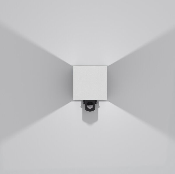 Brilagi - Applique LED da esterno con sensore CUBE LED/6W/230V grigia IP65