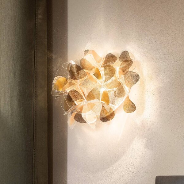 Slamp Applique da parete di design Clizia Mama Non Mama, dimmerabile, Ottone / Oro, Soggiorno / Sala da pranzo, Plastica, Design, Applique