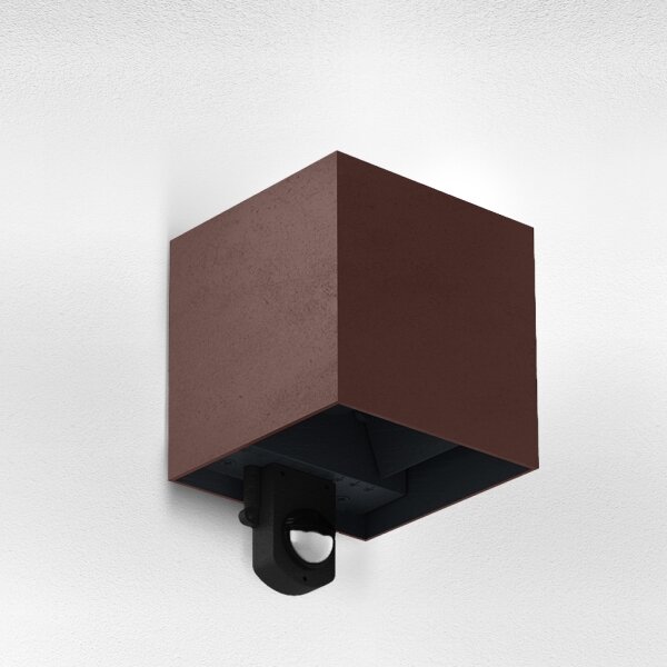Brilagi - Applique LED da esterno con sensore CUBE LED/6W/230V marrone IP65