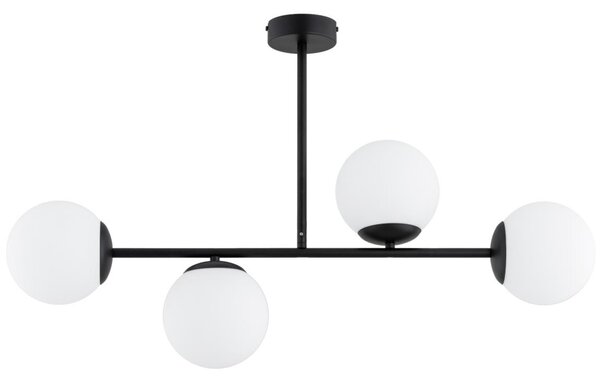 Lampadario a stelo GLORIS 4xE14/10W/230V nero