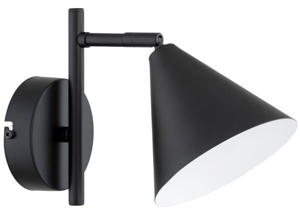 Lampada da parete ZELTA 1xE27/15W/230V nera