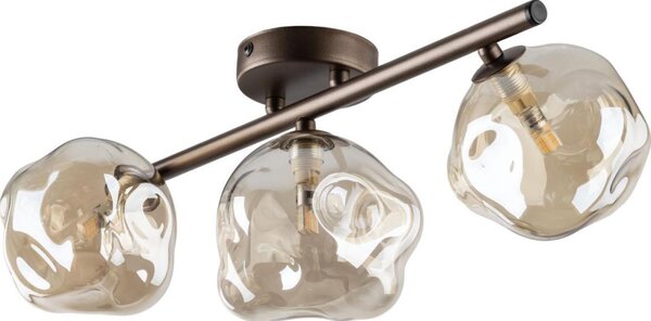 Brilagi - Plafoniera VULCANO 3xG9/8W/230V marrone/beige fumé
