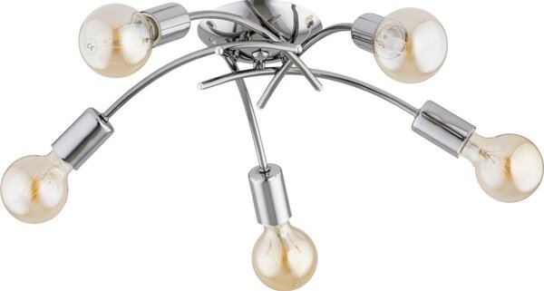 Lampadario a plafone TORIZO 5xE27/15W/230V cromo lucido
