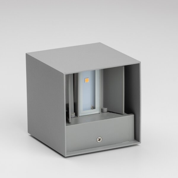 Brilagi - Applique a LED da esterno CUBE LED/6W/230V grigio IP54