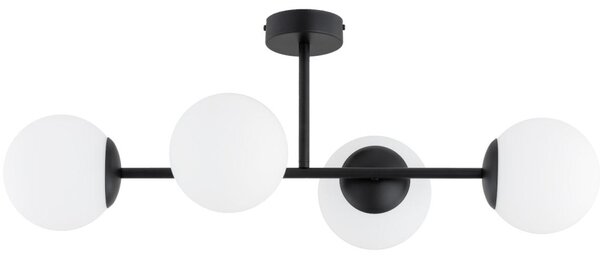 Lampadario a plafone GLORENA 4xE14/10W/230V nero
