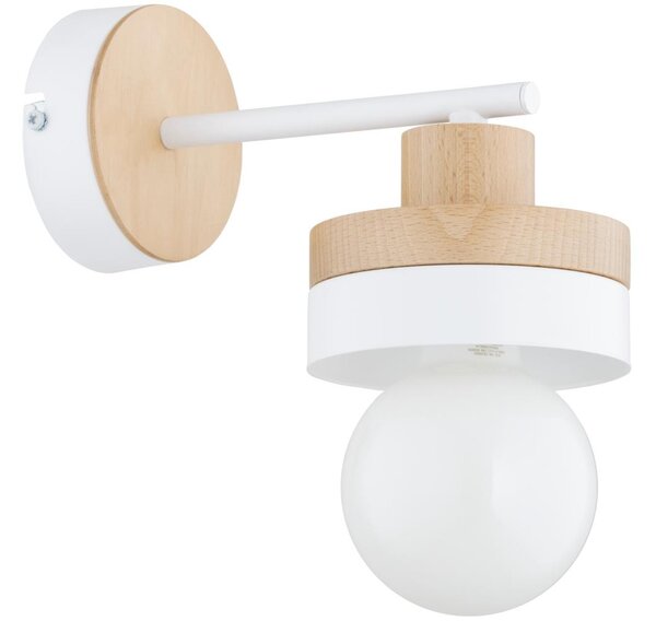 Applique LARSO 1xE27/15W/230V bianca/beige