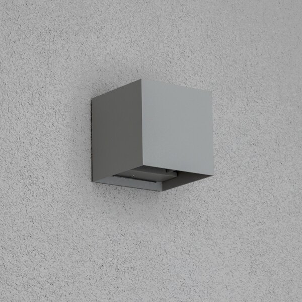 Brilagi - Applique a LED da esterno CUBE LED/6W/230V grigio IP54