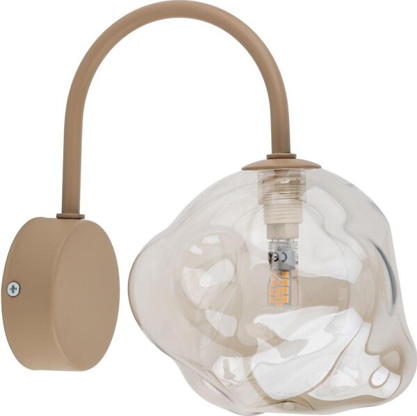 Brilagi - Lampada da parete VULCANO 1xG9/8W/230V beige/fumé
