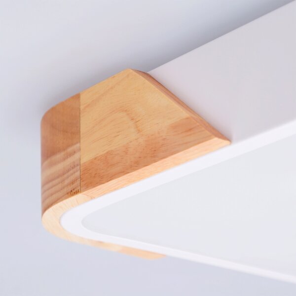 Brilagi - Plafoniera LED PILANA LED/24W/230V rovere/bianco 32x32 cm