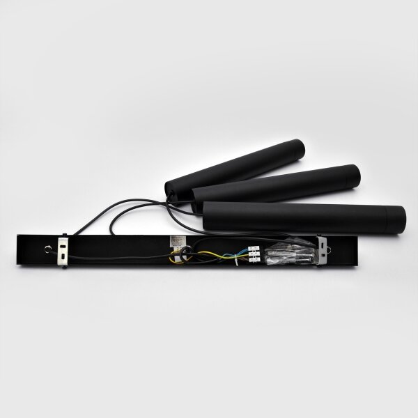 LED Lampadario a sospensione con filo TUBA 3xGU10/4,8W/230V nero